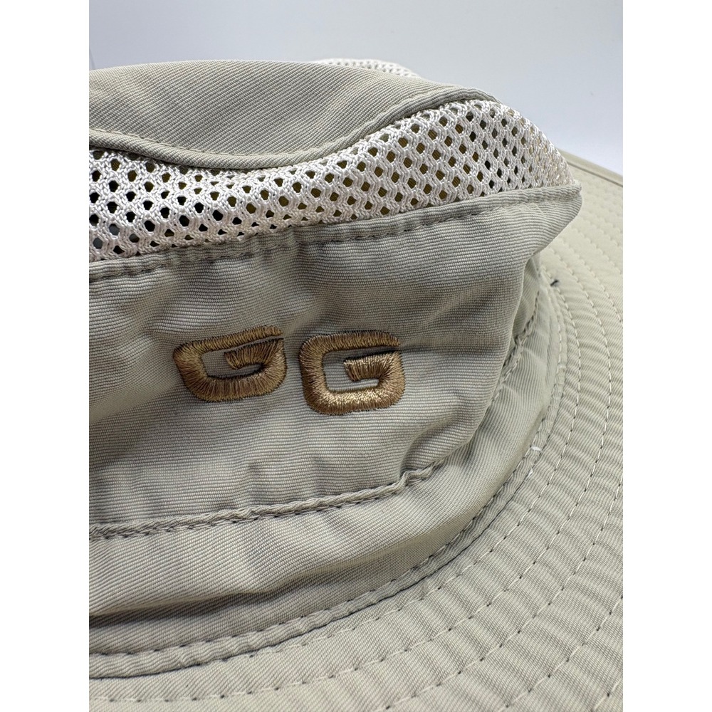 Glacier Glove Outback Sun Hat Tan Nylon Wide Brim Mesh UPF 50+ Mens Medium